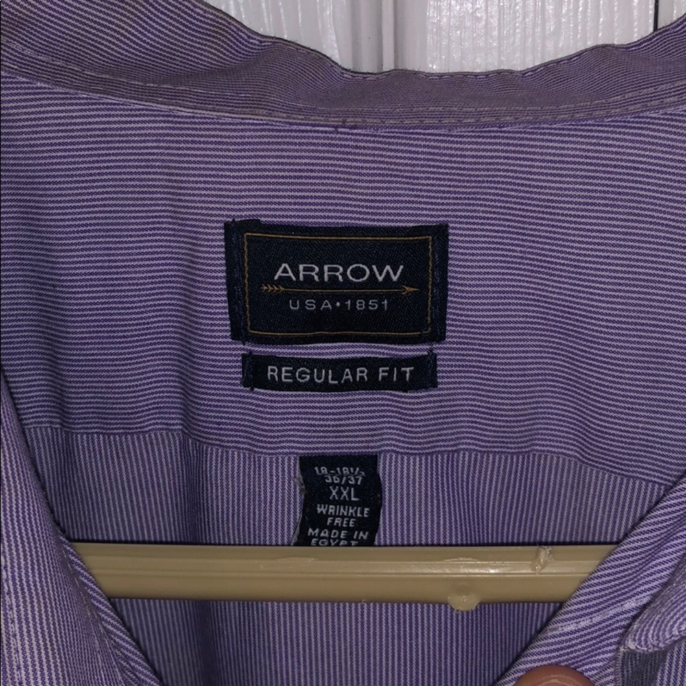 Purple Men’s button down - Picture 2 of 5